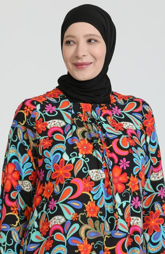 Orange Hijab Kleider 8408.TURUNCU