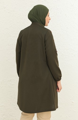 Khaki Strickjacke 4969-1.Haki