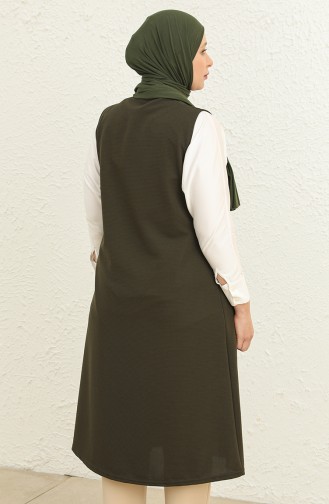 Khaki Gilet 8429.Haki