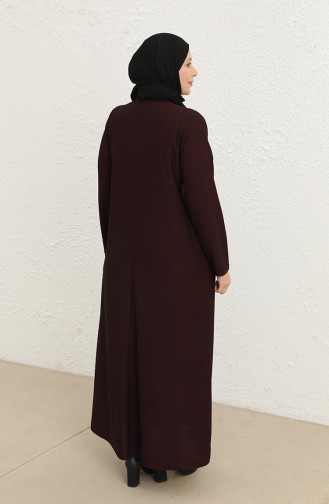 Brown Hijab Dress 8149.Kahverengi