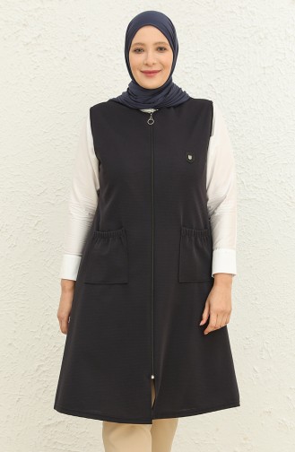 Navy Blue Waistcoats 8403.Lacivert