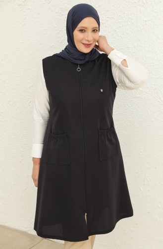 Navy Blue Waistcoats 8403.Lacivert
