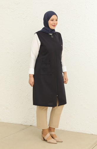 Navy Blue Waistcoats 8403.Lacivert