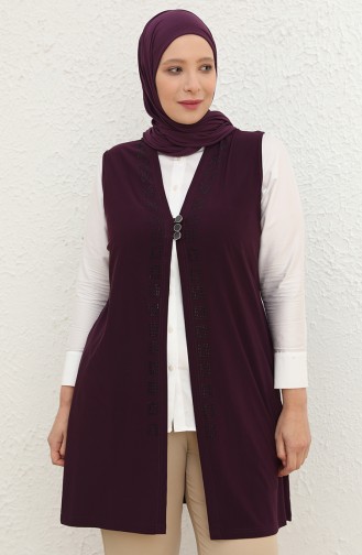 Gilet Sans Manches Plum 4464.Mürdüm