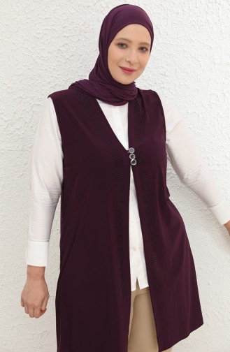 Damson Gilet 4464.Mürdüm