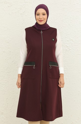 Damson Gilet 8429.Mürdüm