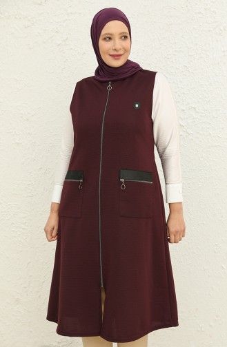 Damson Gilet 8429.Mürdüm