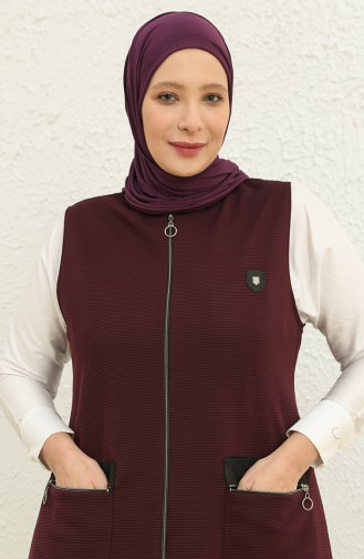 Damson Gilet 8429.Mürdüm