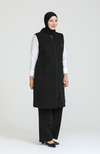 Black Waistcoats 8403.Siyah