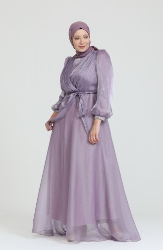 Lilac İslamitische Avondjurk 4919-06