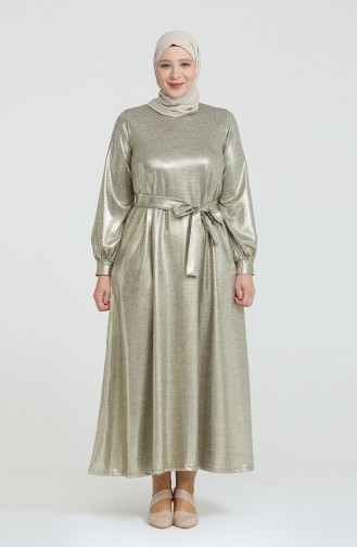 Gold Hijab Kleider 80137-01