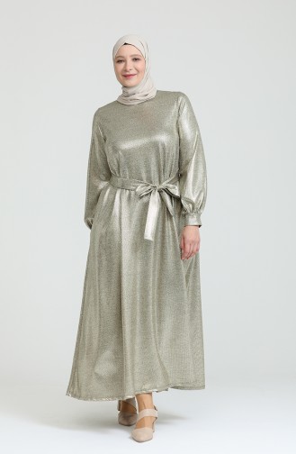 Gold Hijab Kleider 80137-01