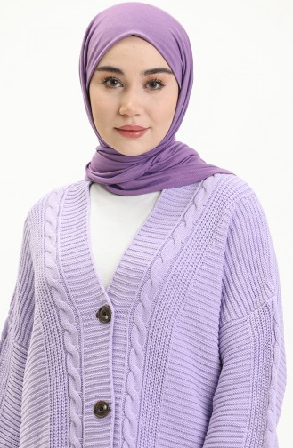 Lila Strickjacke 0546-09