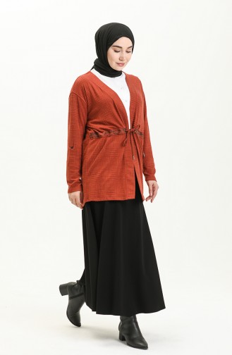 Brick Red Cardigans 22909-03