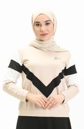 Beige Blouse 22688-01