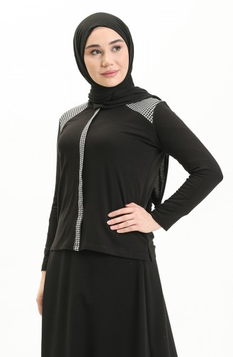 Schwarz Bluse 22760-01