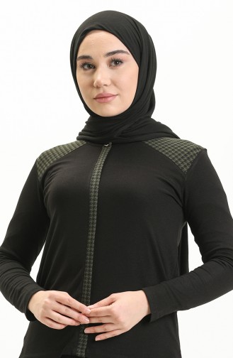Kazayağı Garnili Bluz 22760-02 Haki