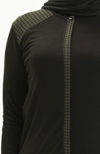 Kazayağı Garnili Bluz 22760-02 Haki