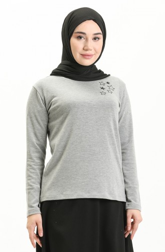 Gray Blouse 22763-01