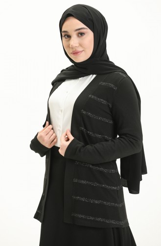 Schwarz Strickjacke 22955-01