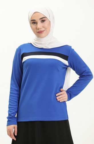 Garnili Bluz 22622-02 Saks