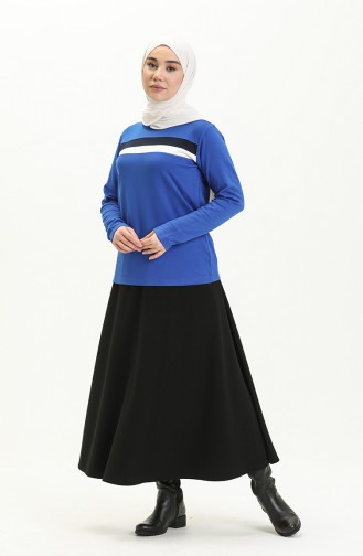 Garnili Bluz 22622-02 Saks