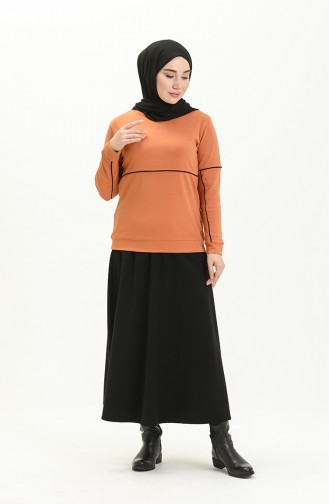 Cinnamon Color Blouse 22682-04