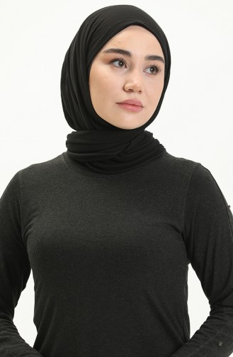 Kol Detaylı Bluz 22706-01 Antrasit