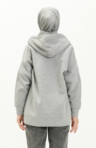 Hooded Cardigan 22158-01 Gray 22158-01