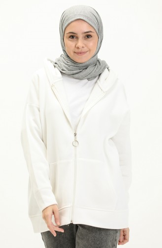 Hooded Cardigan 22158-02 Ecru 22158-02