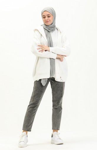 Hooded Cardigan 22158-02 Ecru 22158-02