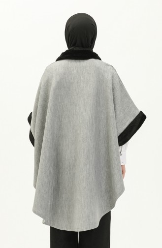 Gray Poncho 1027-008