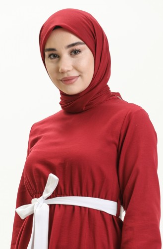 فستان أحمر كلاريت 10347-01