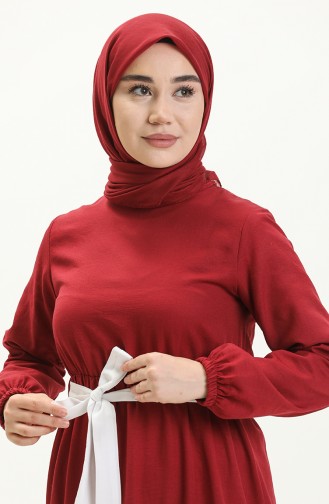 فستان أحمر كلاريت 10347-01