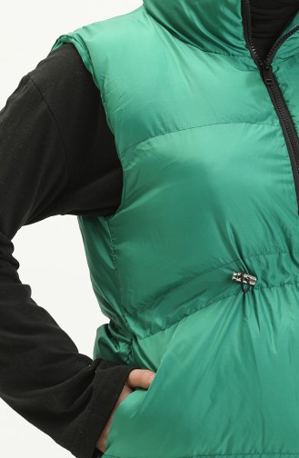 Fermuarlı Şişme Yelek 2007-02 Yeşil