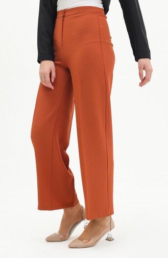 Pantalon Couleur brique 1141-08