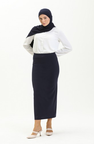 Navy Blue Skirt 2229-01