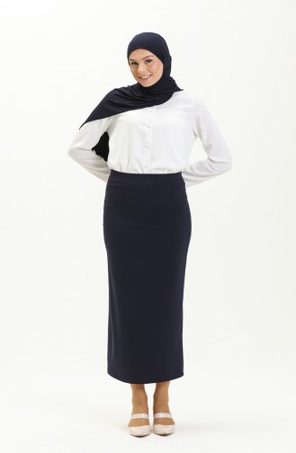 Navy Blue Skirt 2229-01
