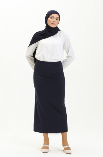 Navy Blue Skirt 2229-01