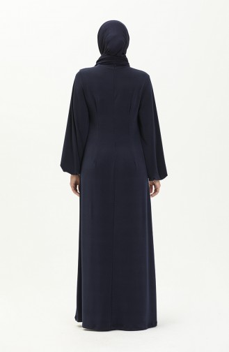 Dunkelblau Hijab Kleider 228461-01