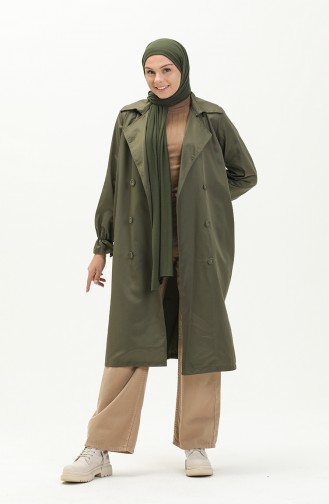 Khaki Trench Coats Models 10067-05