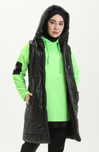 Schwarz Strickjacke 1818-06