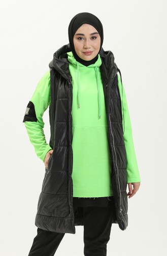 Schwarz Strickjacke 1818-06