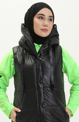 Schwarz Strickjacke 1818-06