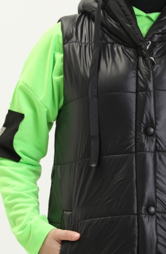 Schwarz Strickjacke 1818-06