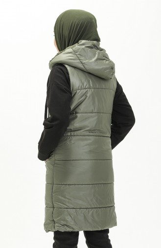 Khaki Strickjacke 1818-07