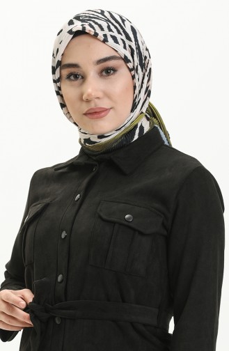Cepli Süet Gömlek 0657-01 Siyah