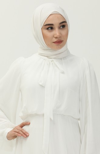 Habillé Hijab Blanc 5440-01