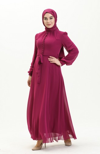 Lila Hijab-Abendkleider 5695-13