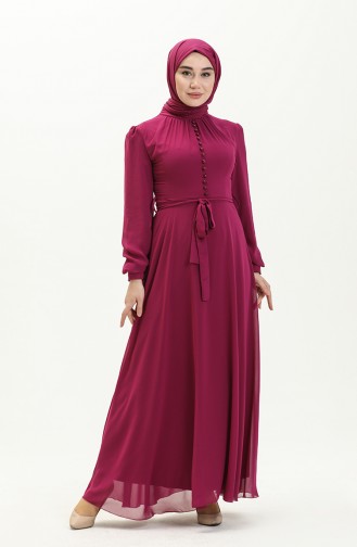 Lila Hijab-Abendkleider 5695-13